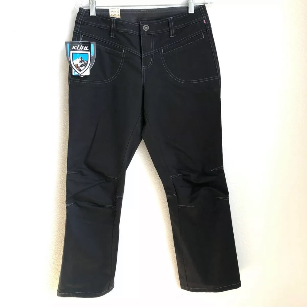 Khul Women's Dulce Straight Leg Pants Size 6 Gray Raven NEW